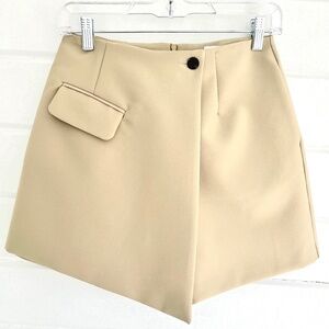 THE FRANKIE SHOP Paige Wrap Skort in Beige/ Khaki - NWT! - S